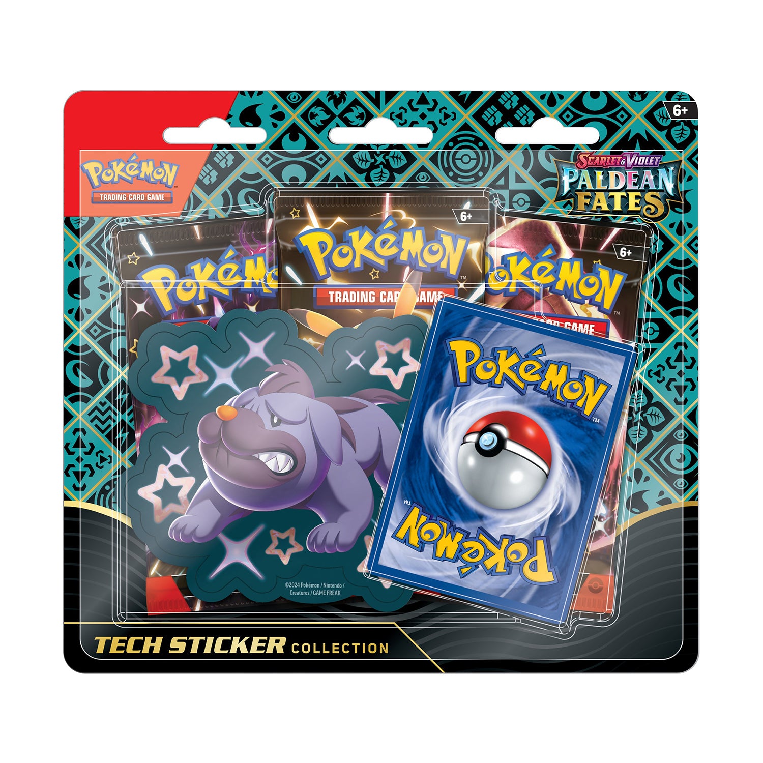 Pokémon TCG: Scarlet & Violet Paldean Fates – Tech Sticker Collection Maschiff PRE ORDER